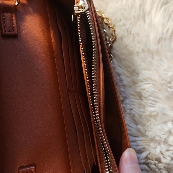 Bebe quilted bag with Gold rope chain cross body bag. Gently Used - Picture 13 of 16